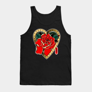 Heart Rose Tank Top